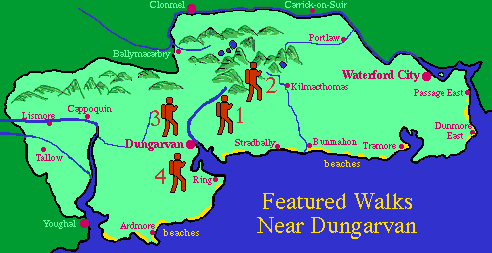 Map of Featured Walks