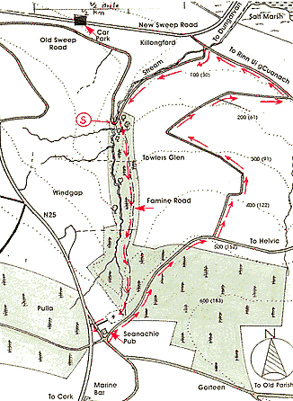 Famine Walk Map